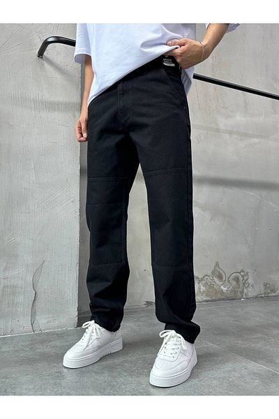 XPUPPETWEAR Sy-Na 23 Printed Black Design Baggy Jean