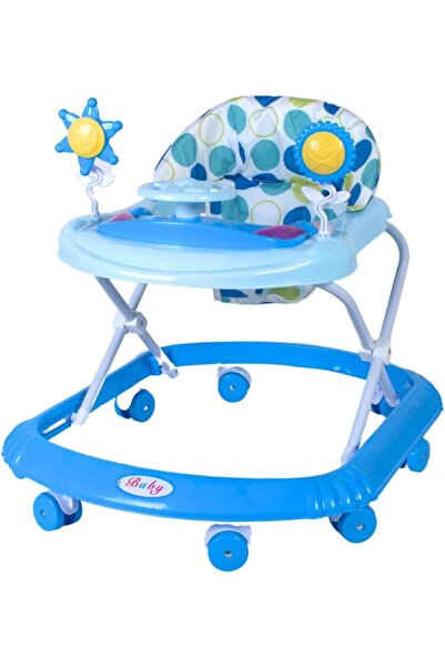 MAAS مشاية أطفال مع موسيقى وألعاب من MAAS، قابلة للطي (لون أزرق)