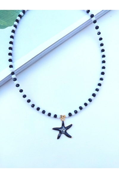 Alexis Carrel قلادة بتصميم مطرز بالكريستال مع تفاصيل نجم البحر