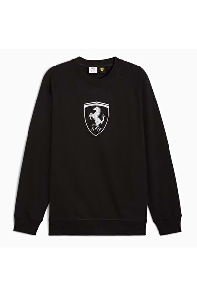 Puma فيراري تونال شيلد CN 632788-01 سويت شيرت رجالي أسود