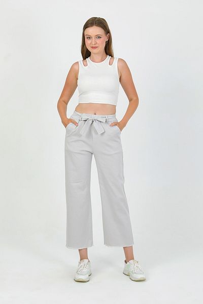 TANISA Zanosa High Waist Gabardine Casual Trousers Tns-4449