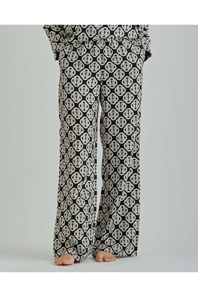Gant Ramadan Collection – Women's Black Drawstring Printed Pants