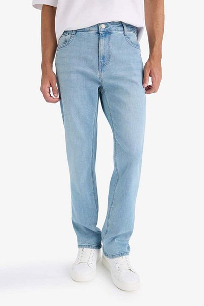 DeFacto Sergio Regular Fit Normal Fit Normal Waist Pipe Leg Jean Pants F2979Ax25Au