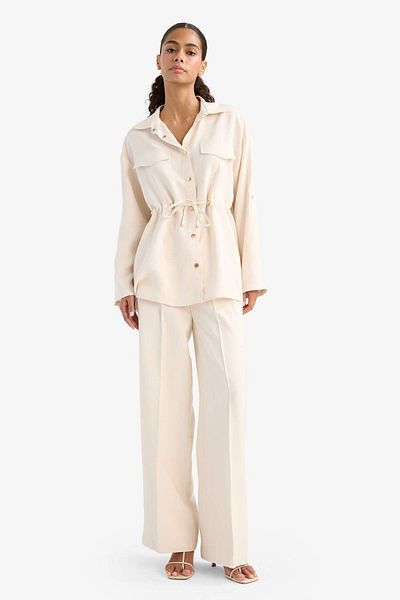 DeFacto Regular Fit Elastic Waist Slim Jacket F6241Ax25Au