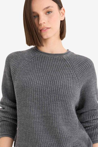 DeFacto Coool Regular Fit Pulover cu Guler Rotund L2567AZ25WN