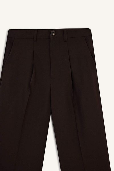 DeFacto Wide Leg Zippered High Waist Standard Length Trousers E7238Ax25Au