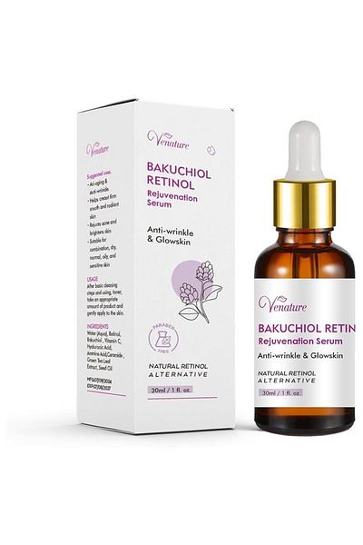 VeNatura Venature Bakuchiol Retinol Rejuvenation Serum Anti-Wrinkle & GlowSkin 30 ml