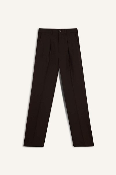 DeFacto Wide Leg Zippered High Waist Standard Length Trousers E7238Ax25Au