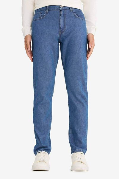 DeFacto 100% Cotton Tapered Fit Wide Leg Jean Pants F8016Ax25Au