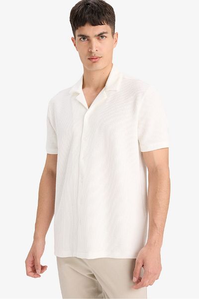 DeFacto Regular Fit Polo Neck Short Sleeve Shirt F6054Ax25Sm
