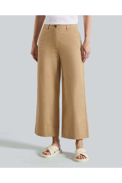 Gant WIDE LEG CROPPED COTTON PANTS