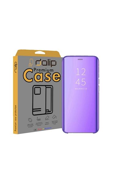 dalip Flip Case Mad ClearView Mirror for Samsung Galaxy Note10 Lite, Premium TPU, Purple