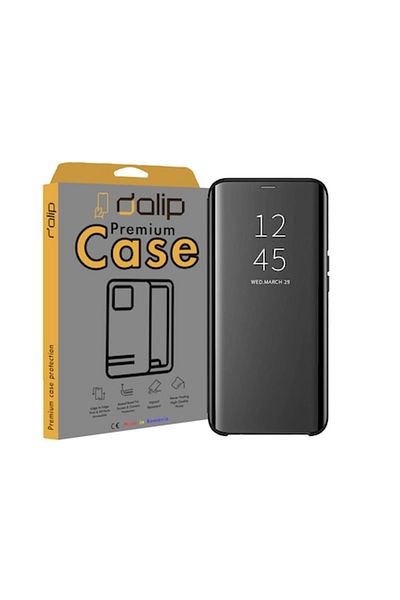 dalip Flip Mad ClearView Mirror Case for Huawei P20 Lite, Premium TPU, Black