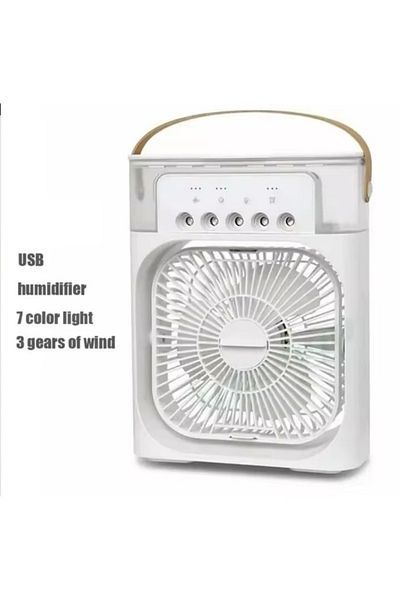 OEM Portable 3-in-1 Fan with Spray: Cooling, Humidifying, and Lighting in 7 Colors