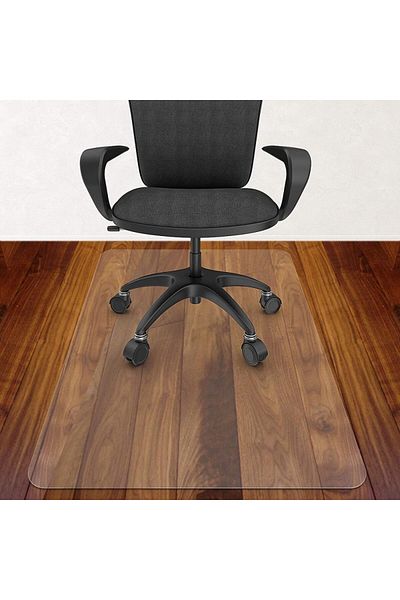 PROCART Floor protection mat, 100x140 cm, transparent matt PVC, 0.5 mm