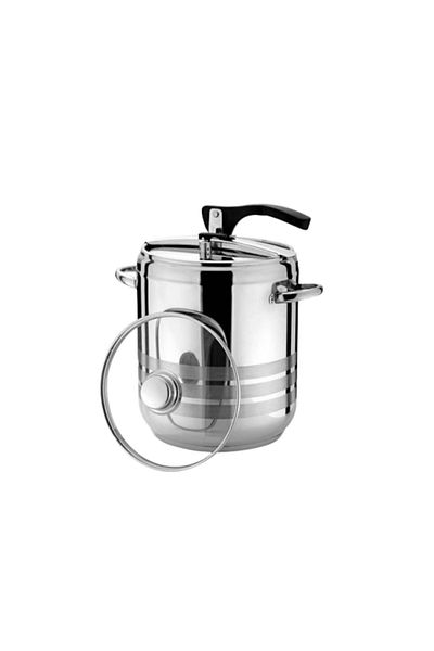 OEM Oală sub presiune cu două capace, 9L, oțel inoxidabil, Grunberg