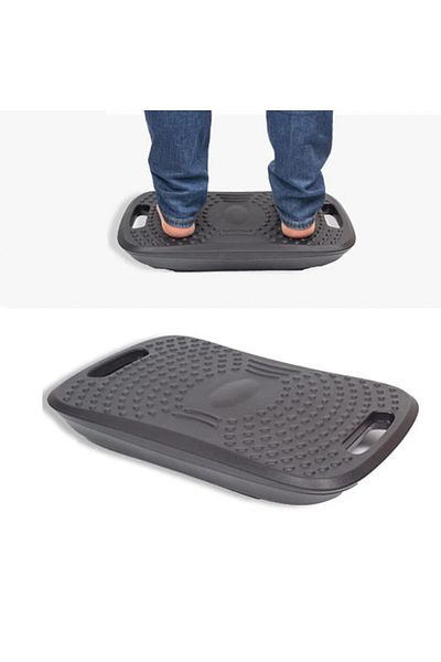 PROCART Ergonomic footrest, with balance, textured surface, 51.5x34.5x8.5 cm