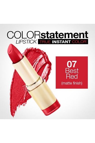 MILANI Color Statement Matte Lipstick 07 Best Red – Cruelty-Free, Bold, Nourishing 5g Lipstick