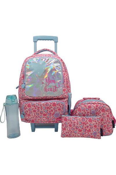 Atrium Heart 4-in-1 Value Set Trolley Bag with Accessories – 16 Inch