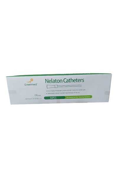 GREETMED NELATON CATHETERS قسطرة نيلتون بولية مقاس 12 علبة 50 حبة