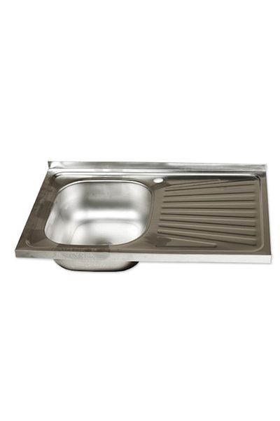 Zilan Anti-limescale stainless steel sink left 50x80cm ZLN1862