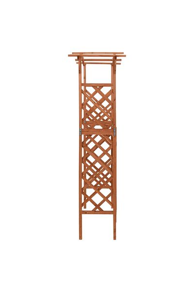 vidaxl Pergola with Gate 116x40x204 cm Solid Firwood