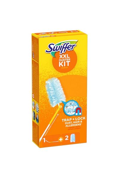 Swiffer Duster XXL Kit Trap & Lock, 1 Long Handle + 2 Refills