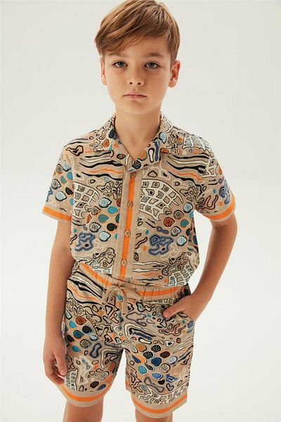Nebbati Boy Patterned Shorts