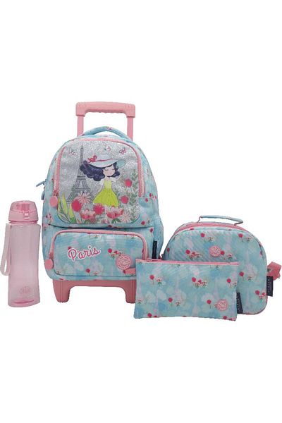 Atrium Paris Classic 4-in-1 Value Set Trolley Bag with Accessory – 14 Inch