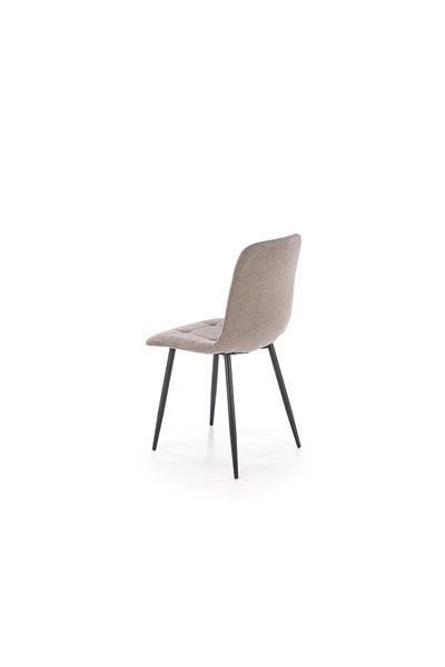 Halmar Chair with quilted backrest, fabric upholstery and metal frame, non-slip feet