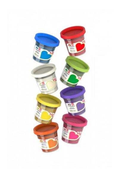 ChildGen Natural Play Dough - Mini-Cup- Set of 8 (8x65gr)