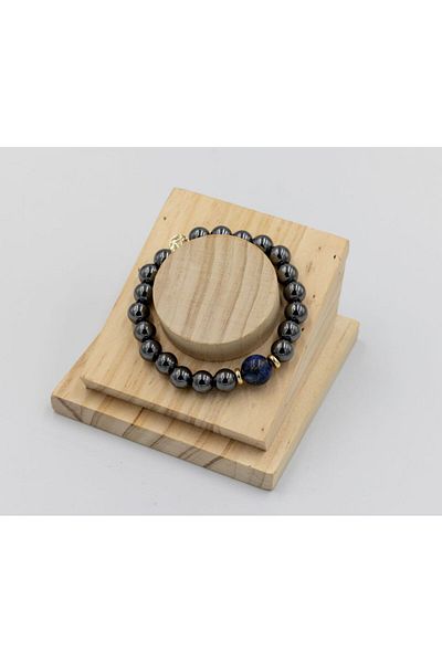 Salt & Crystal Achieving Goals Grounding Bracelet Men