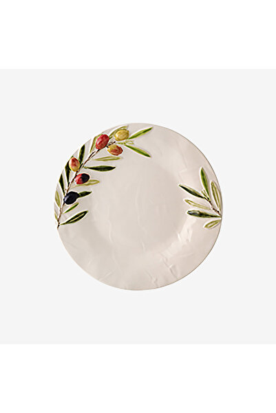 Bordallo Pinheiro Olival White Ceramic Breakfast Plate 22.5 cm