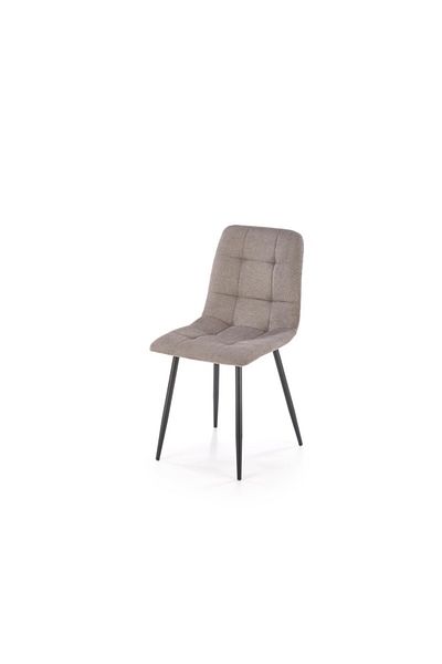 Halmar Chair with quilted backrest, fabric upholstery and metal frame, non-slip feet
