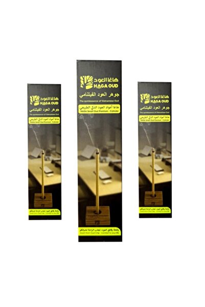Haga أعواد بخور العود الفيتنامي الفاخر، أسطوانة 6 مم، طولها 16 سم، وزنها 40 جرام