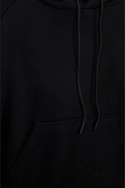 Hugo Boss Regular Fit Kapüşonlu Kadın Sweatshirt Siyah