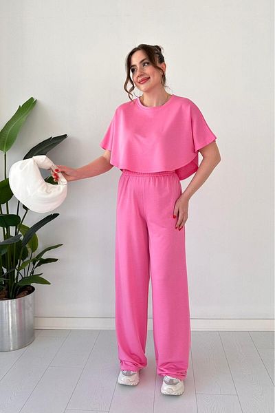 MaziButik Cape Double Suit Pink