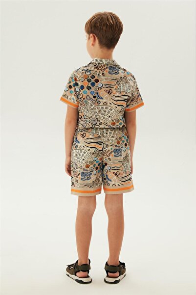 Nebbati Boy Patterned Shorts