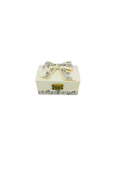 OEM Wooden box for baby's first hair strand, 10x5x5cm, musical notes