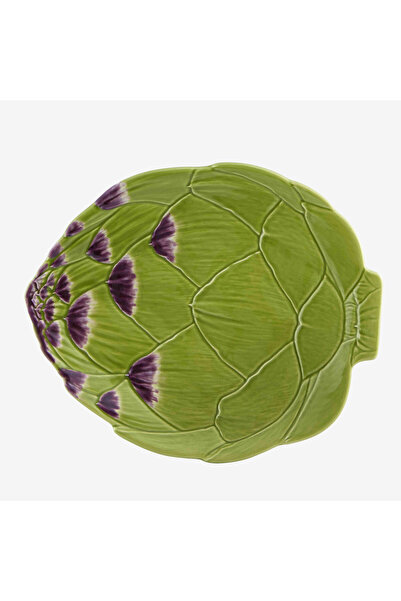 Bordallo Pinheiro Artichoke Green Ceramic Serving Plate 31.5 cm