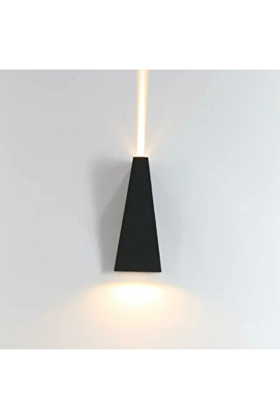 LUXXO Aplica LED de interior/exterior, rezistenta la praf/umiditate, IP65, Nomad, 2x3W, Neagra