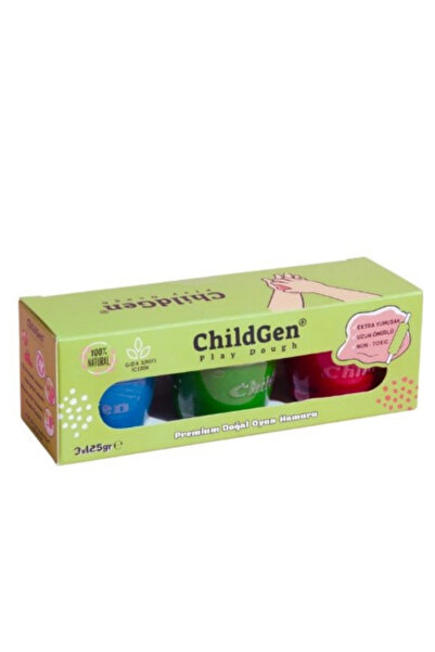ChildGen OYUN HAMURU KAVANOZ - 3'LÜ SET (KIRMIZI, MAVİ, YEŞİL)