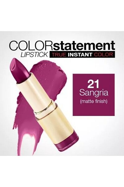 MILANI Color Statement Matte Lipstick 21 Sangria – Cruelty-Free, Bold, Nourishing 5g Lipstick