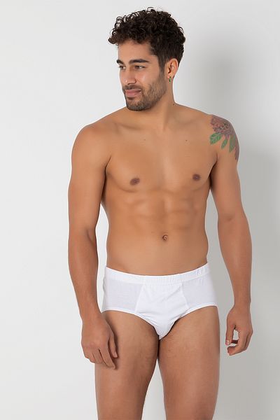 Doremi 100% Natural Cotton Comfortable Combed Cotton Men's Classic Slip Briefs