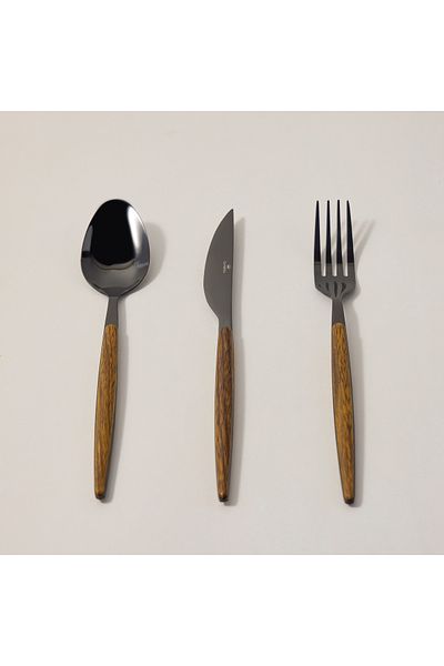LA MESA 18 pcs cutlery set with abs handle, gold