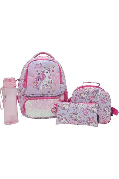 Atrium Unicorn Classic 4-in-1 Value Set Backpack with Accessory – 14 Inch