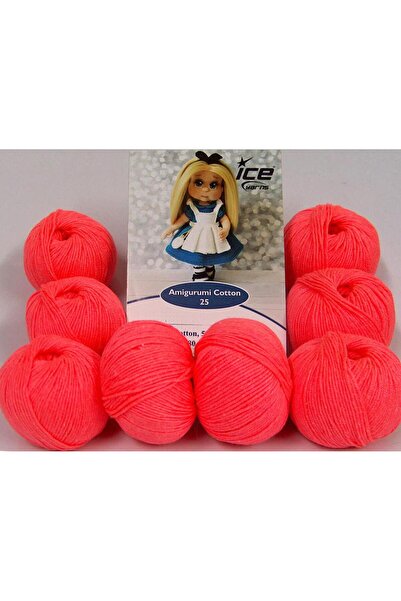 Ice yarns 8x25 جرام. AMIGURUMI COTTON 25 قطن، أكريليك بيبي، خيوط صيفية، قطن، ...