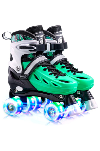 Elindor Role reglabile pentru copii și adulți, roți ușoare din silicon, L 37-...