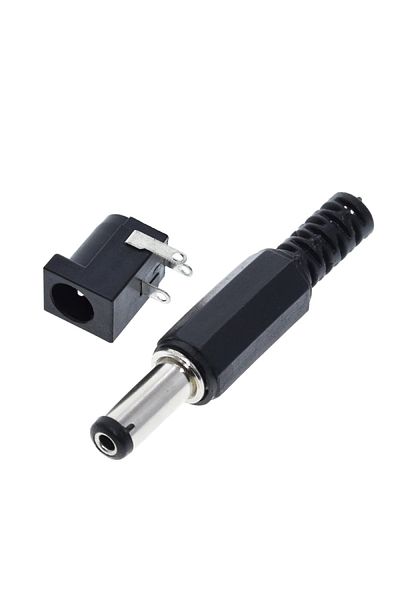 OEM Pair of DC-005 connectors, black