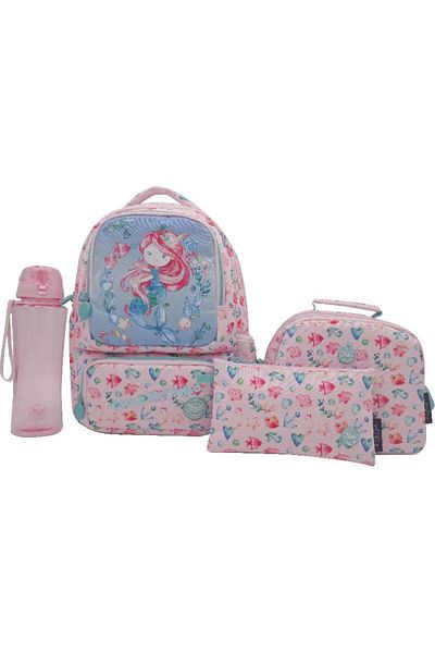 Atrium Mermaid Classic 4-in-1 Value Set Backpack with Accessory – 14 Inch